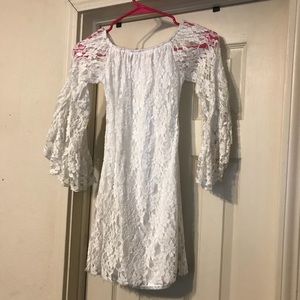 White off the shoulder dress